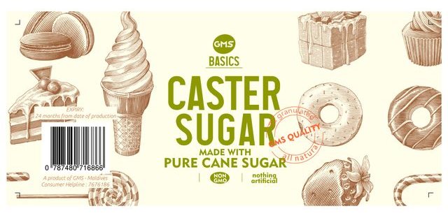 Caster Sugar — packaging