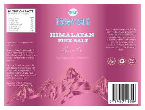 Himalayan Pink Salt — packaging