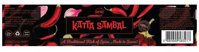 Katta Sambal — packaging