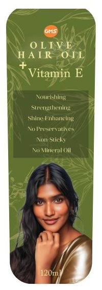 Olive Hair Oil — bottle design