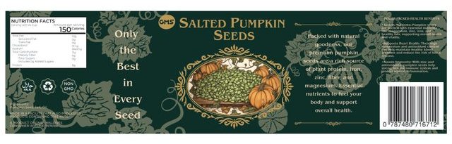 Salted Pumpkin Seeds — packaging